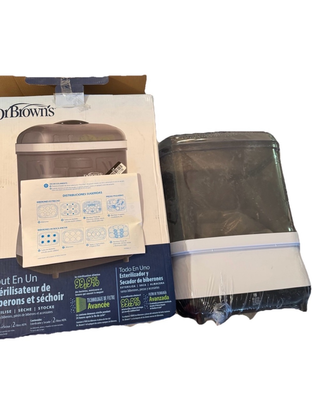 Dr. Brown's Gray Baby Bottle Sterilizer & Dryer